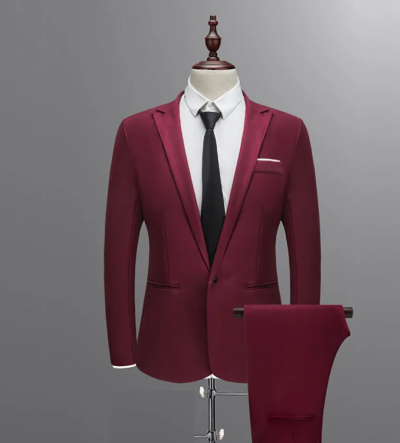men on blue suit